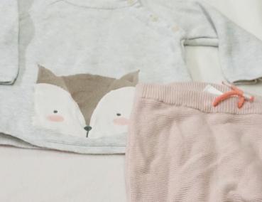 Strickpullover von Topomini mit Strickhose von H&M Gr. 62 (1546)